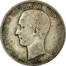 Griekenland, George I, 2 Drachmai, 1873, Paris, Zilver, FR, KM:39