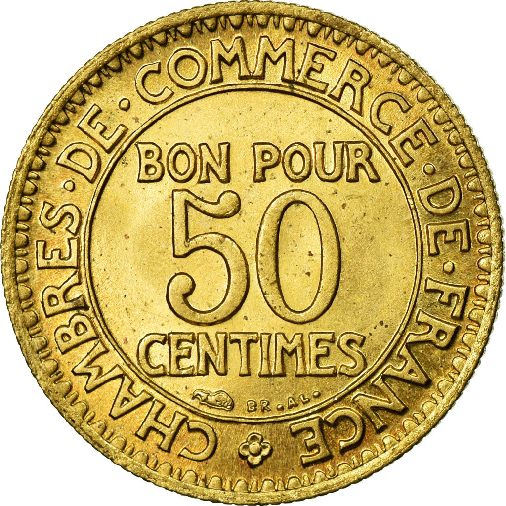 Coin, France, Chambre de commerce, 50 Centimes, 1922, MS(60-62)