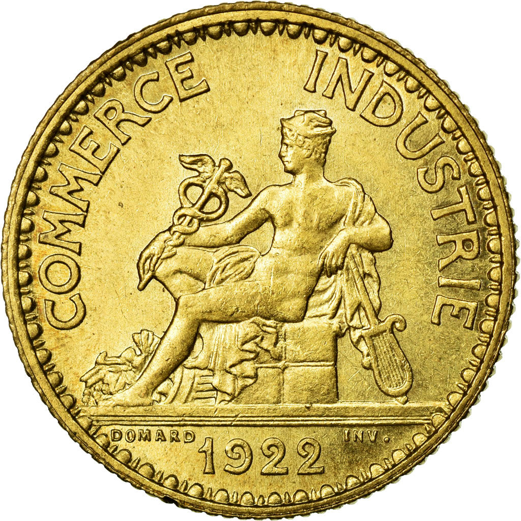 Coin, France, Chambre de commerce, Franc, 1922, MS(60-62), Aluminum-Bronze