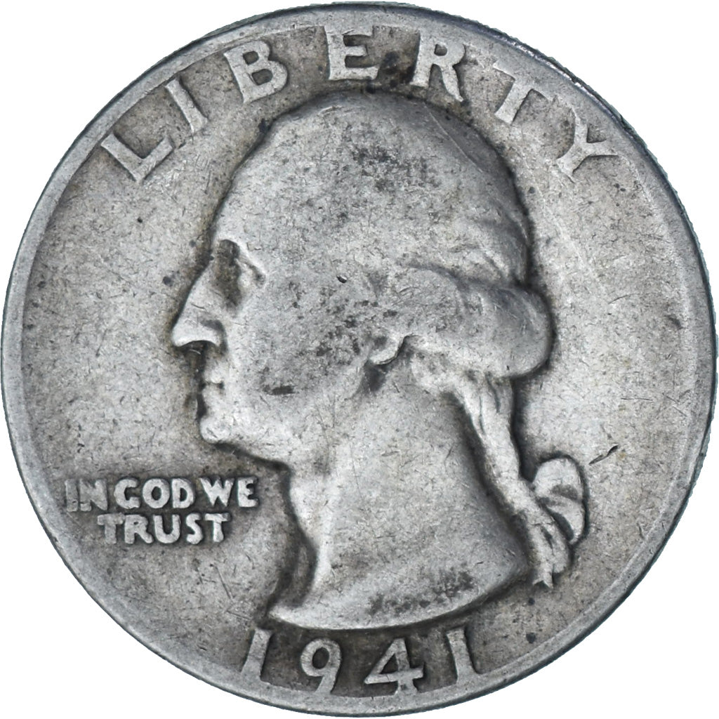 Moneda, Estados Unidos, Washington Quarter, Quarter, 1941, U.S. Mint