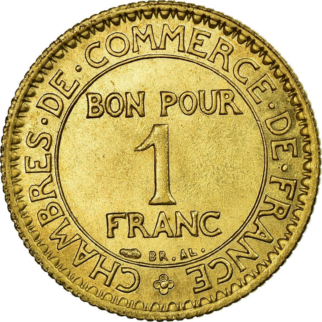 Coin, France, Chambre de commerce, Franc, 1923, Paris, MS(65-70)