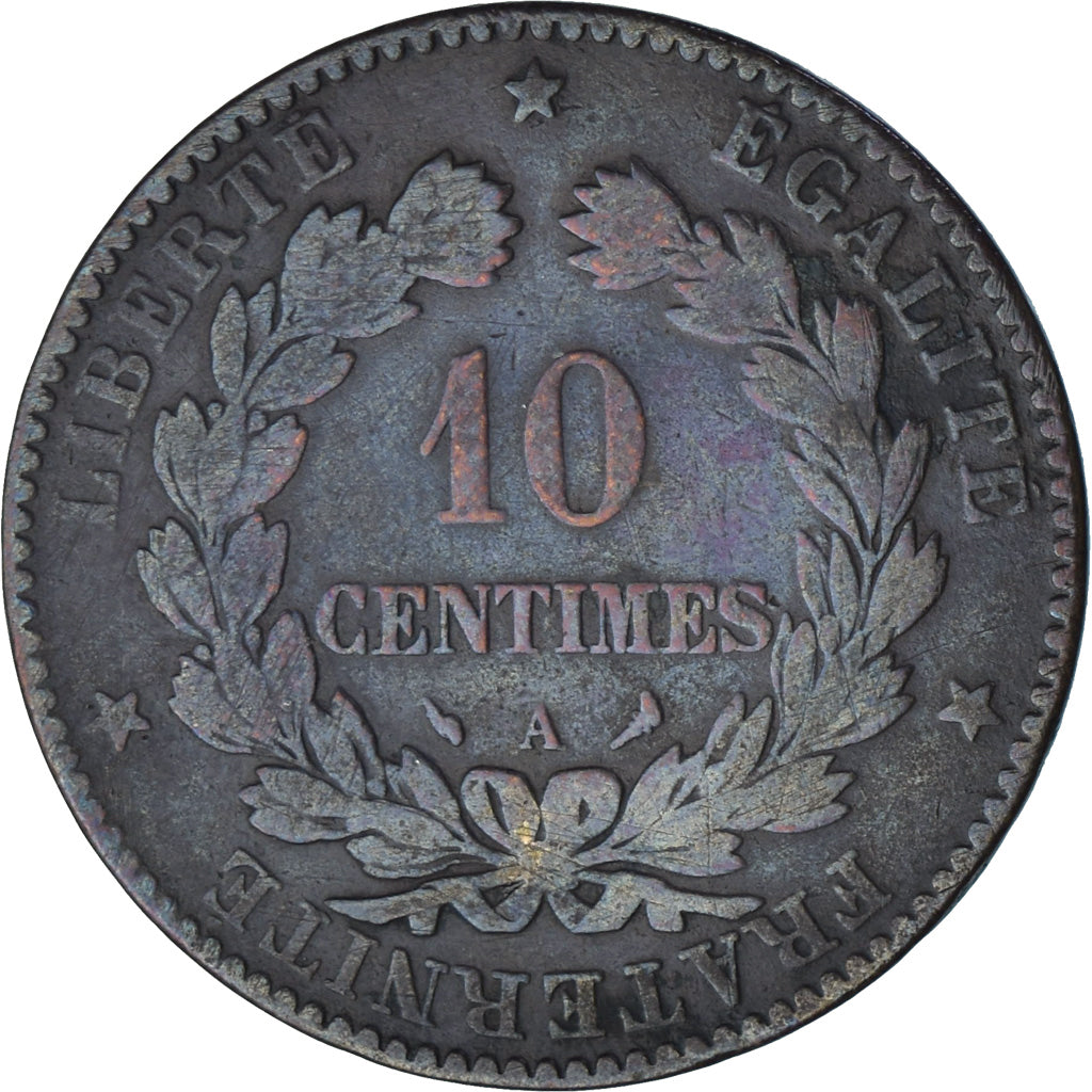 Coin, France, Cérès, 10 Centimes, 1897, Paris, VF(30-35), Bronze, KM:815.1