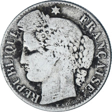 Moeda, França, Cérès, 50 Centimes, 1888, Paris, VF(20-25), Prata, KM:834.1