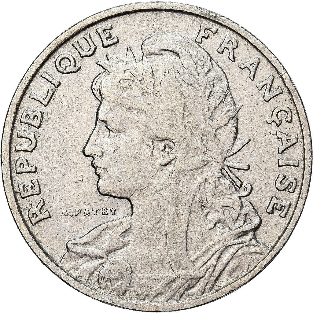Frankrijk, Patey, 25 Centimes, 1903, Paris, ZF+, Nickel, KM:855, Gadoury:362