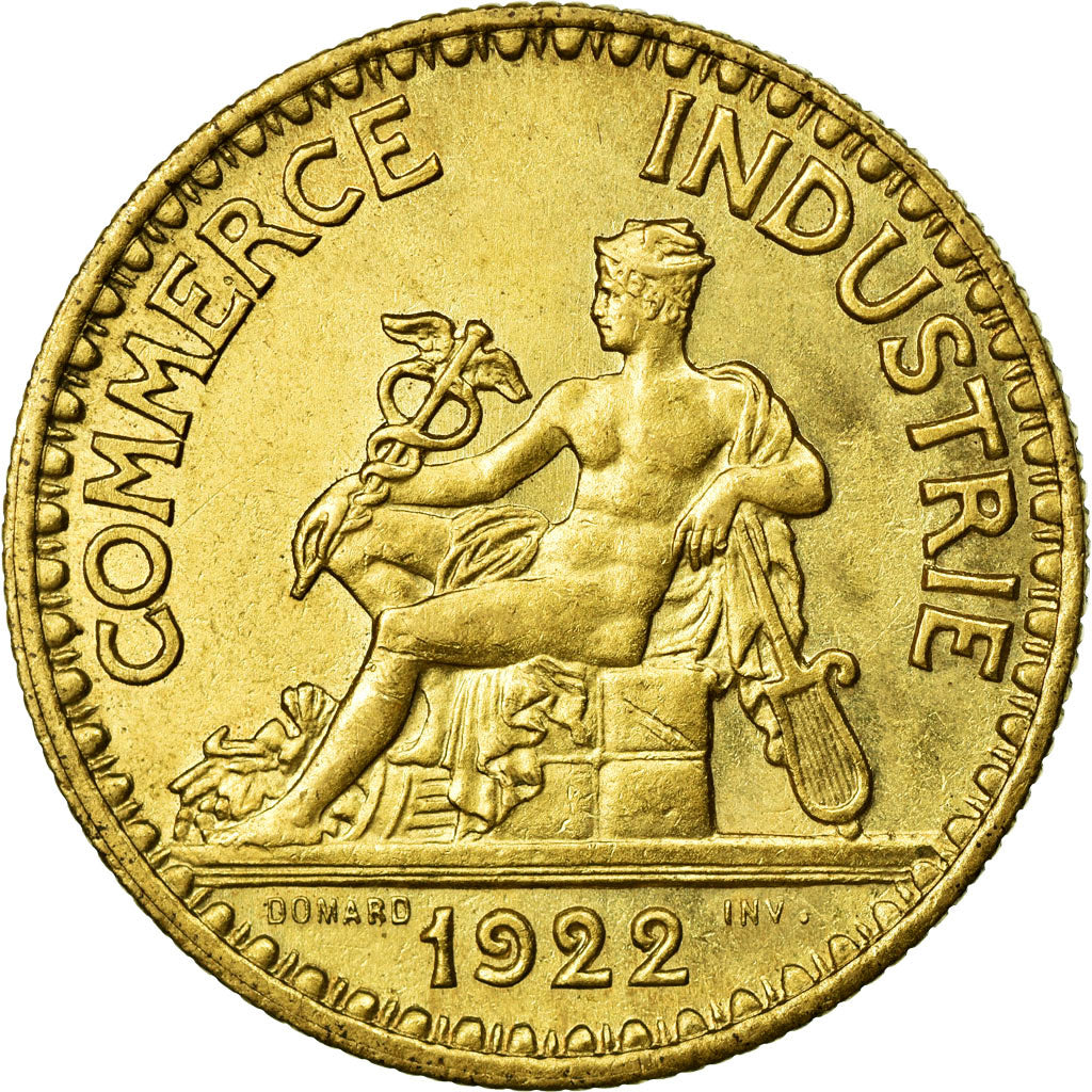 Coin, France, Chambre de commerce, 2 Francs, 1922, Paris, MS(60-62)