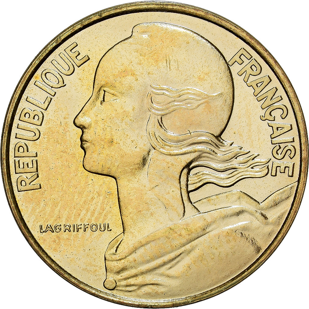 França, Marianne, 10 Centimes, 1994, Paris, MS(60-62), Alumínio-Bronze