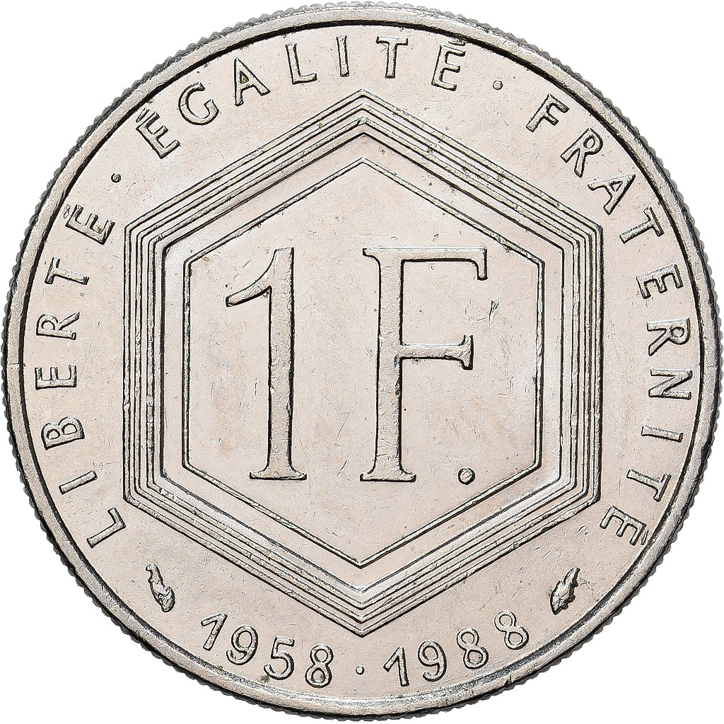 France, Charles de Gaulle, Franc, 1988, Paris, TTB+, Nickel, Gadoury:475, KM:963