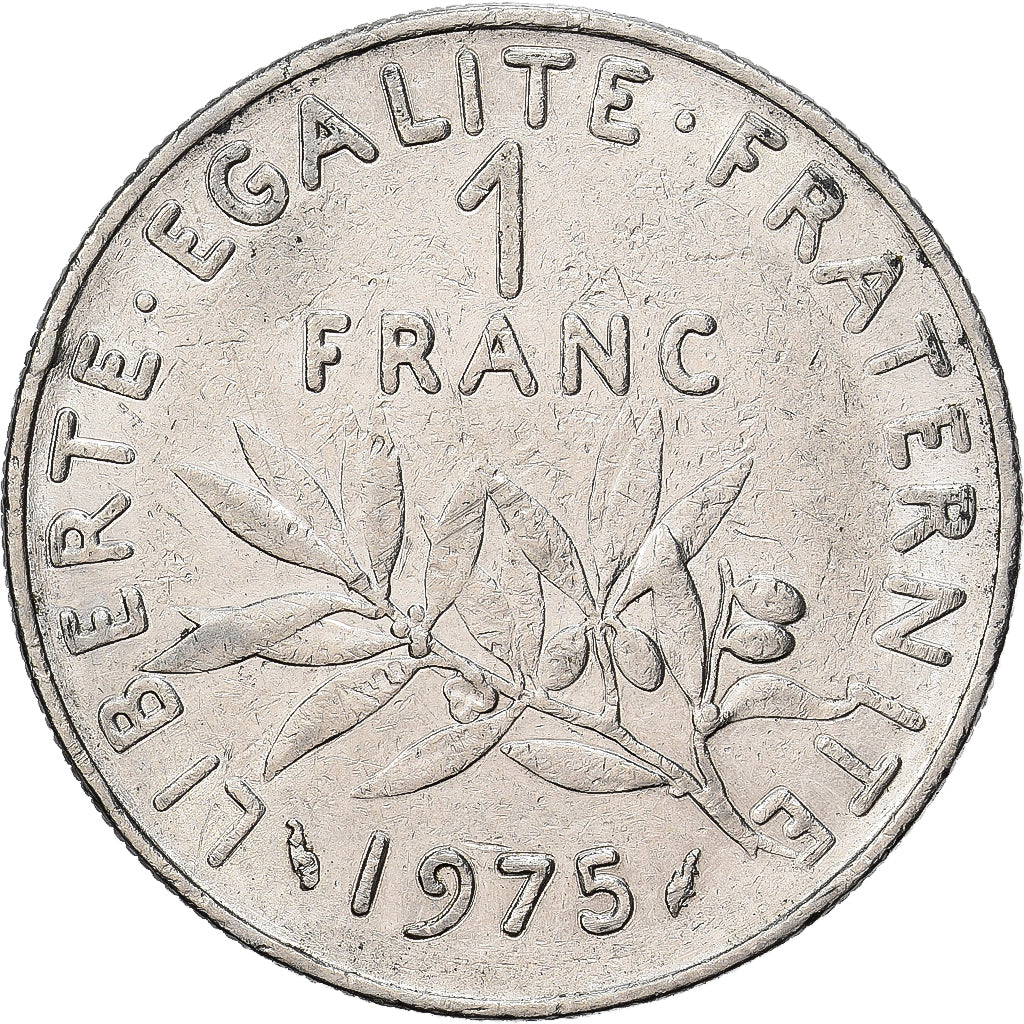 France, Semeuse, Franc, 1975, Paris, TTB, Nickel, Gadoury:474, KM:925.2