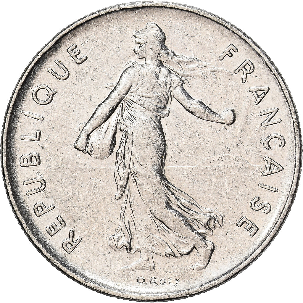 Frankreich, Semeuse, 5 Francs, 1987, Paris, VZ, Nickel Clad Copper-Nickel