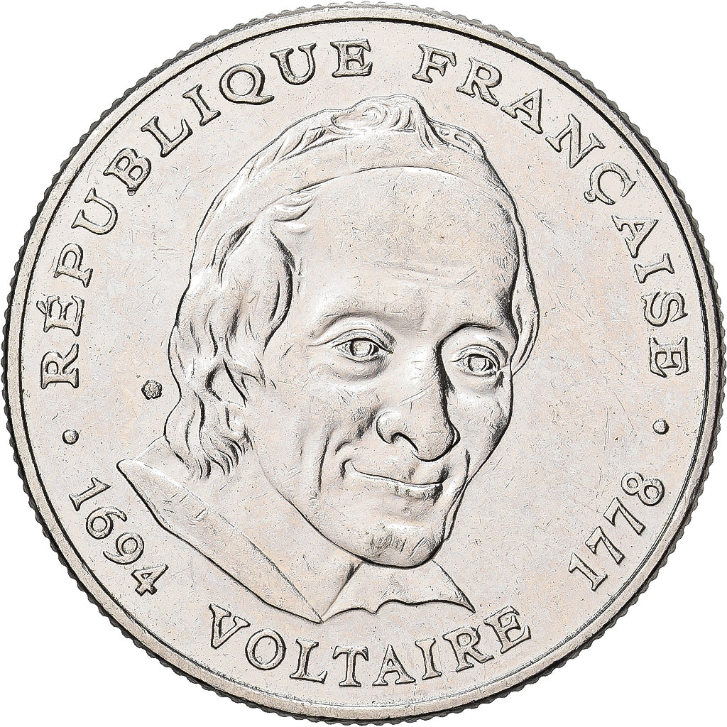 Frankreich, Voltaire, 5 Francs, 1994, Paris, VZ, Nickel, KM:1063, Gadoury:775