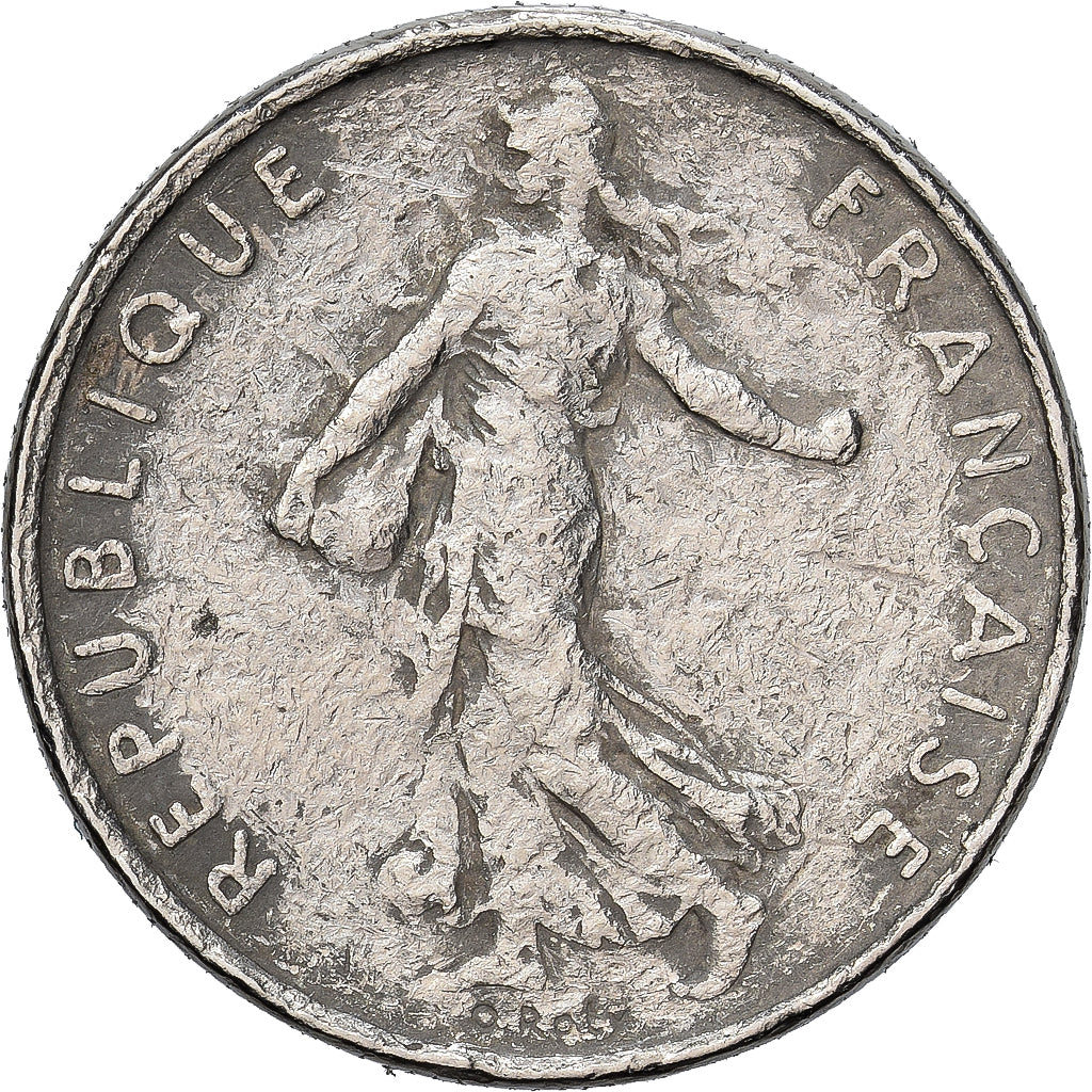 Francia, Semeuse, 1/2 Franc, 1966, Paris, BC+, Níquel, KM:931.1, Gadoury:429