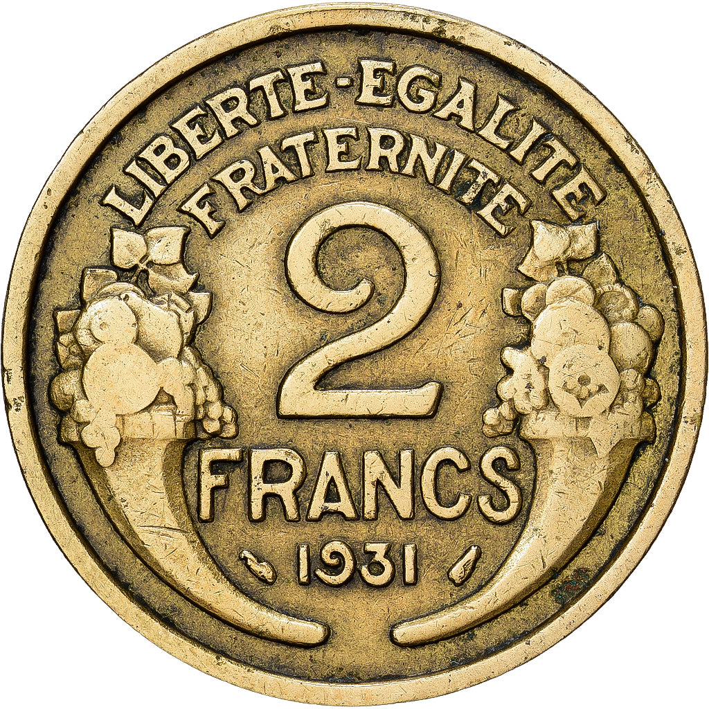 Francia, Morlon, 2 Francs, 1931, SPL-, Alluminio-bronzo, KM:886, Gadoury:535