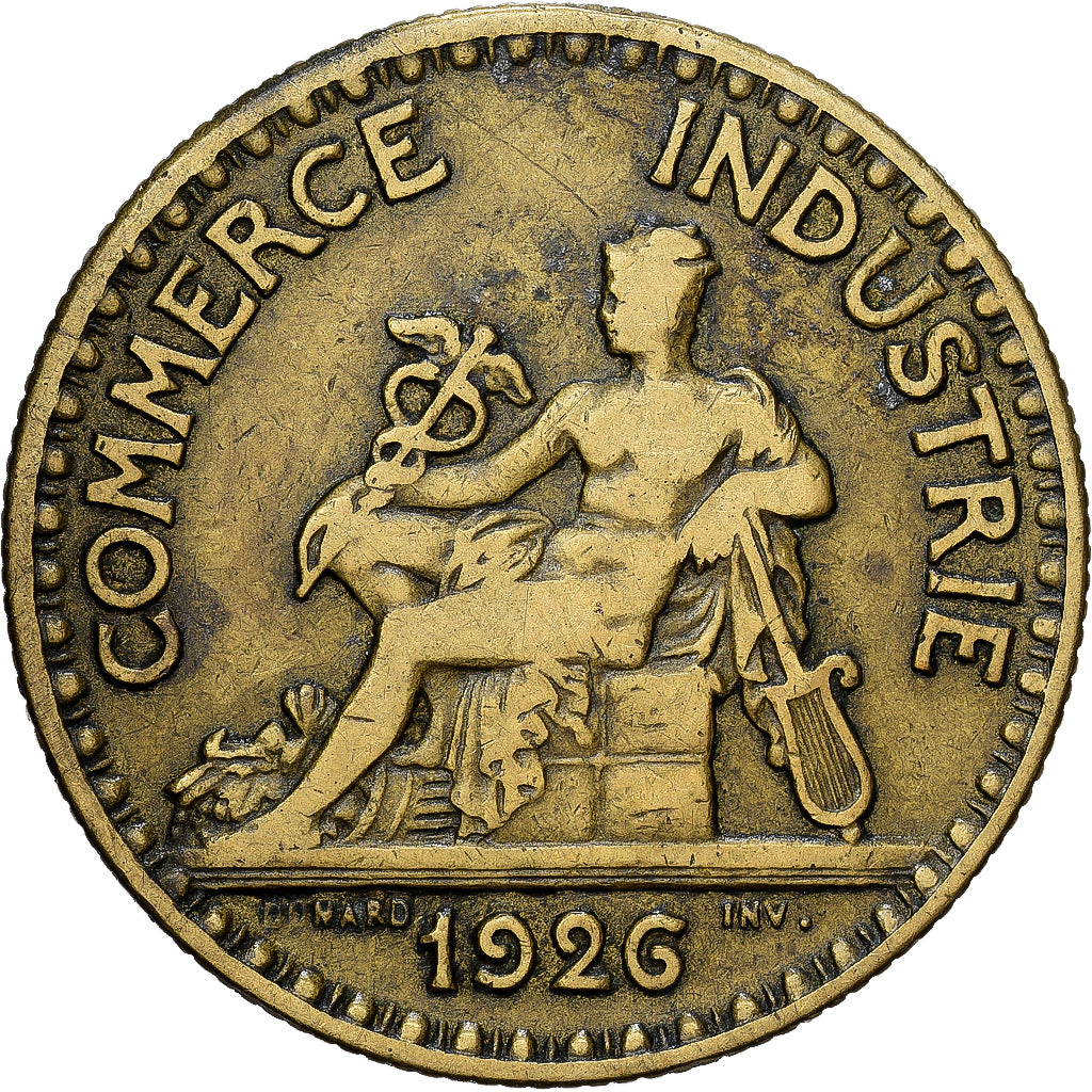 Francia, Chambre de commerce, 2 Francs, 1926, Paris, BB, Alluminio-bronzo