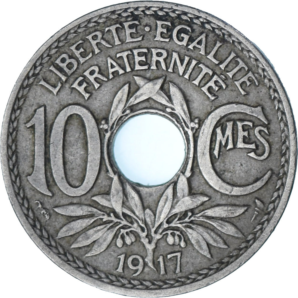 France, Lindauer, 10 Centimes, 1917, Paris, SUP, Cupro-nickel, KM:866a