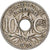France, 10 Centimes, 1928, AU(55-58), Copper-nickel