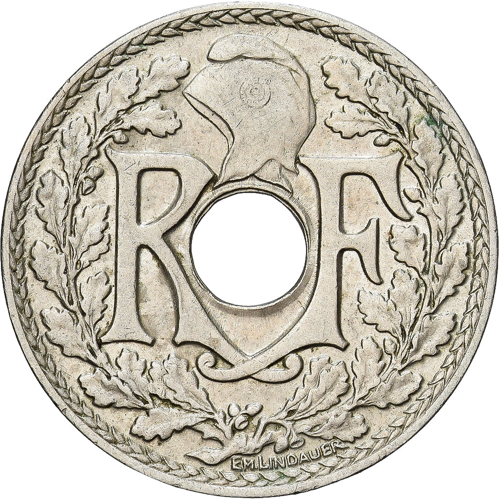 Frankrijk, Lindauer, 10 Centimes, 1938, ZF+, Cupro-nikkel, KM:866a, Gadoury:286