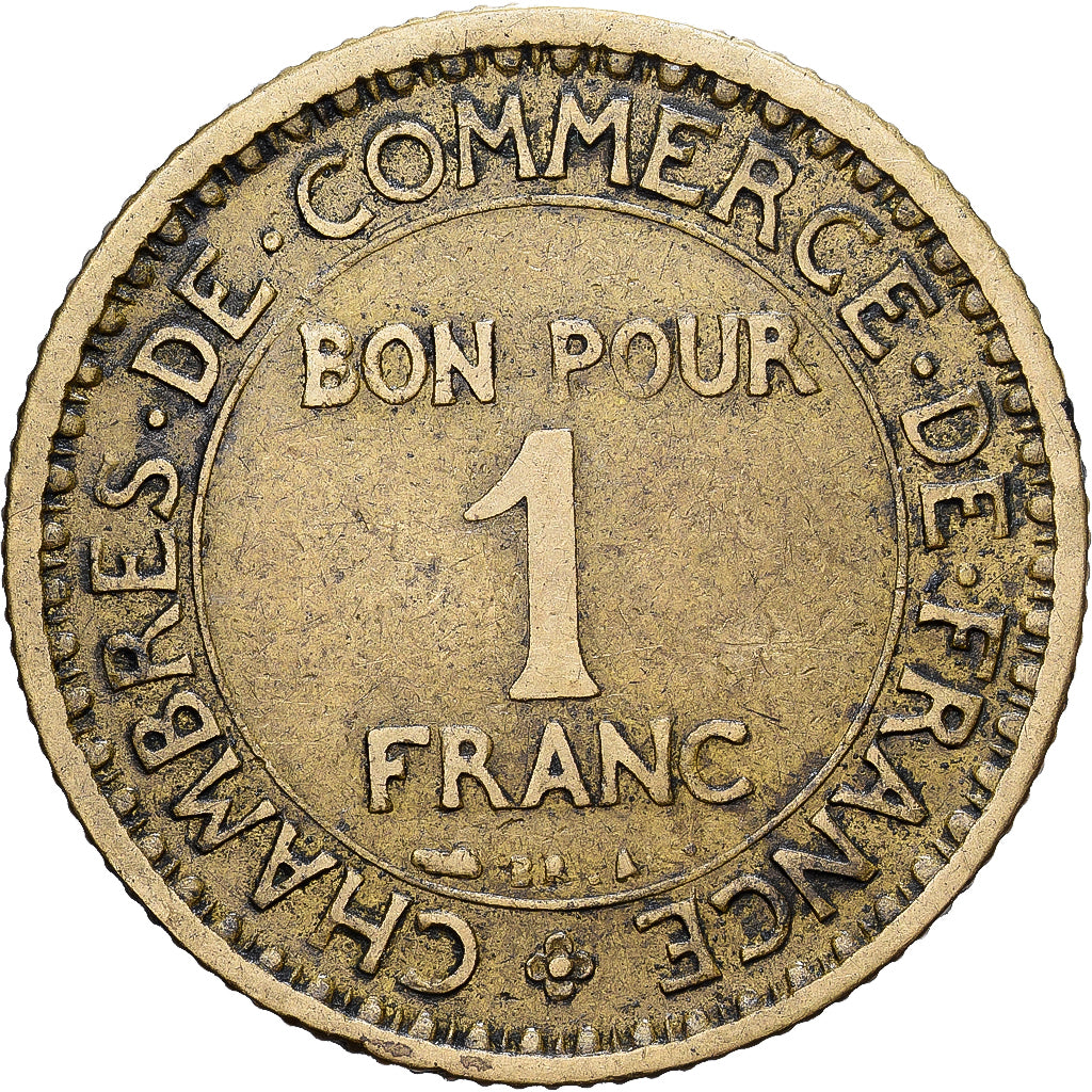 France, Chambre de commerce, Franc, 1921, Paris, TB, Bronze-Aluminium