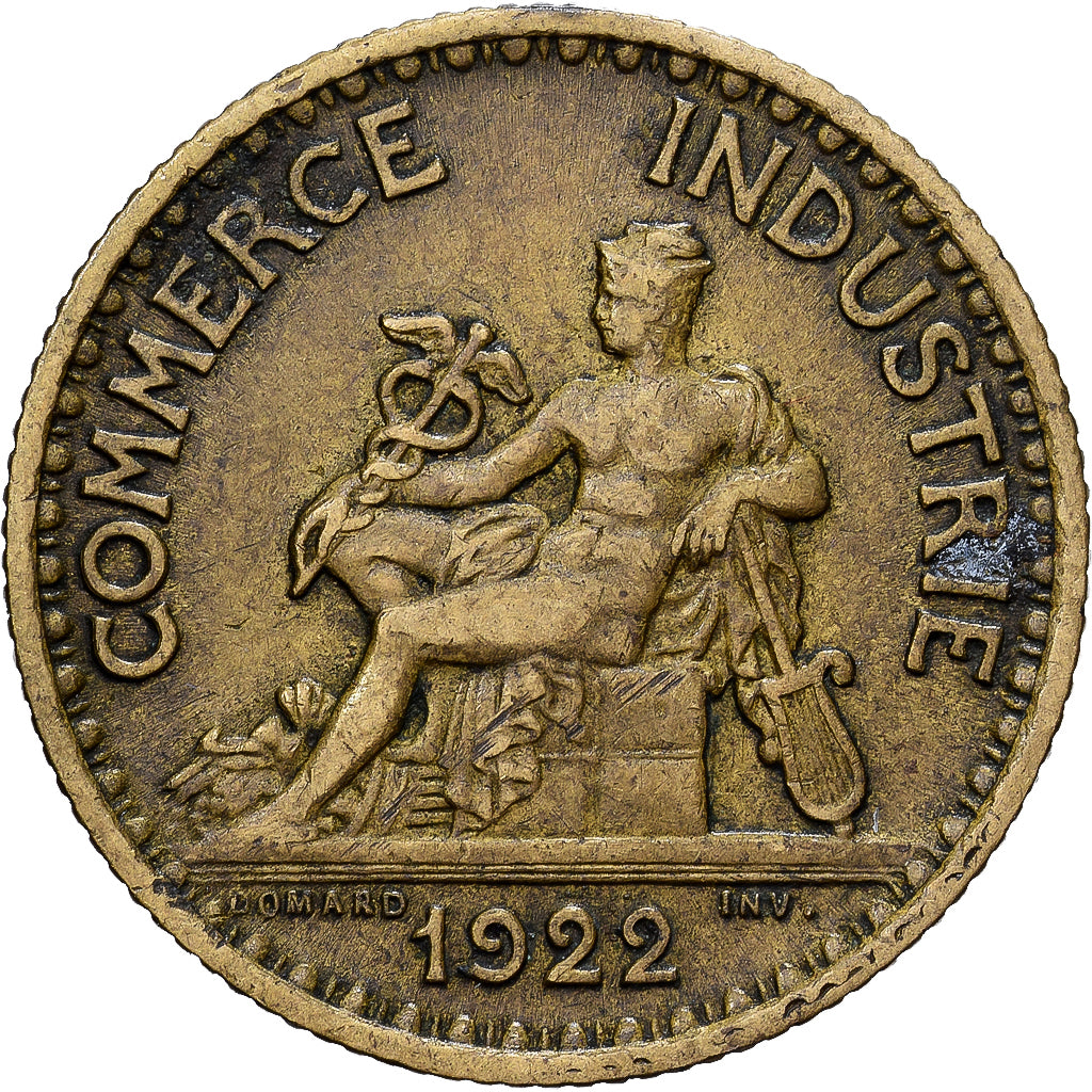 France, Chambre de commerce, Franc, 1922, Paris, TB, Bronze-Aluminium
