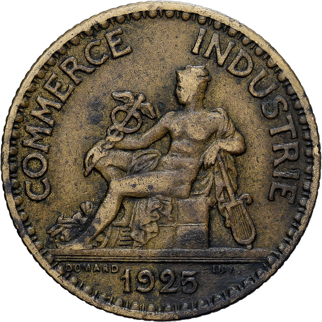 France, Chambre de commerce, Franc, 1925, Paris, TB, Bronze-Aluminium