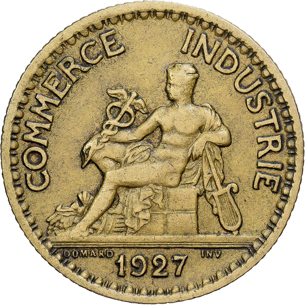 France, Chambre de commerce, Franc, 1927, Paris, TTB, Bronze-Aluminium