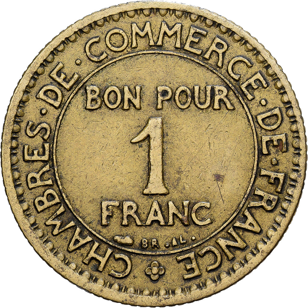 France, Chambre de commerce, Franc, 1927, Paris, TTB, Bronze-Aluminium