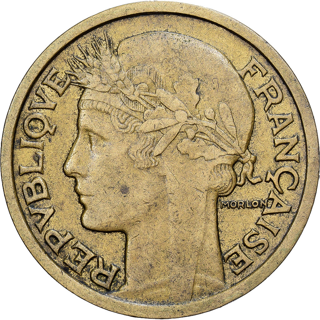 France, Morlon, Franc, 1936, TB+, Bronze-Aluminium, Gadoury:470, KM:885