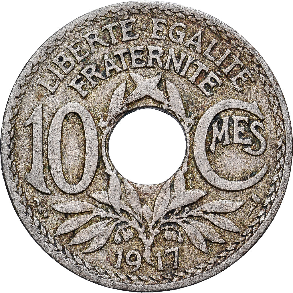 France, Morlon, Franc, 1917, TB+, Du cupronickel, KM:866a