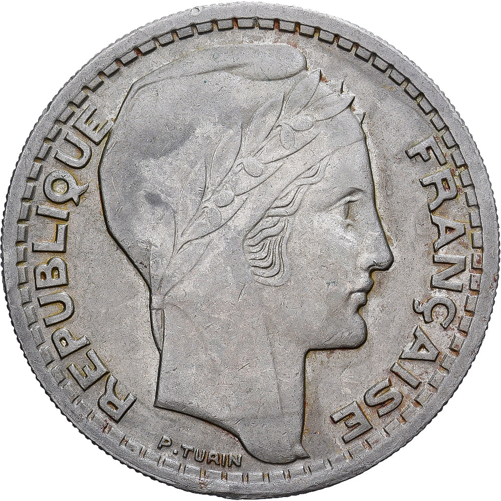 Frankrijk, Turin, 10 Francs, 1946, Paris, ZF, Cupro-nikkel, KM:908.1