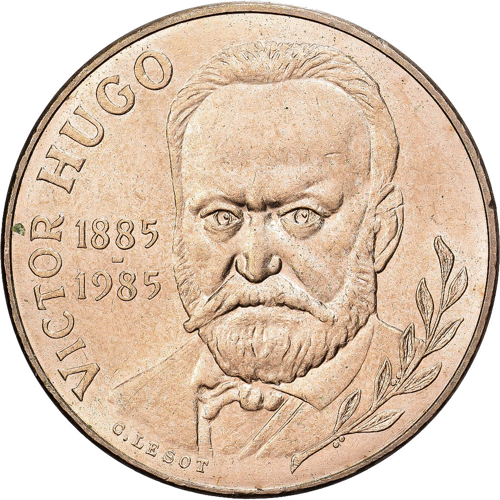 Frankrijk, 10 Francs, 1985, Victor Hugo, PR, Copper-nickel, KM:956, Gadoury:819