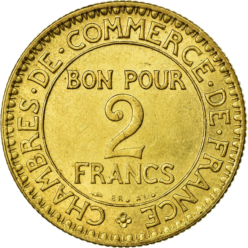 Monnaie, France, Chambre de commerce, 2 Francs, 1922, Paris, SUP+