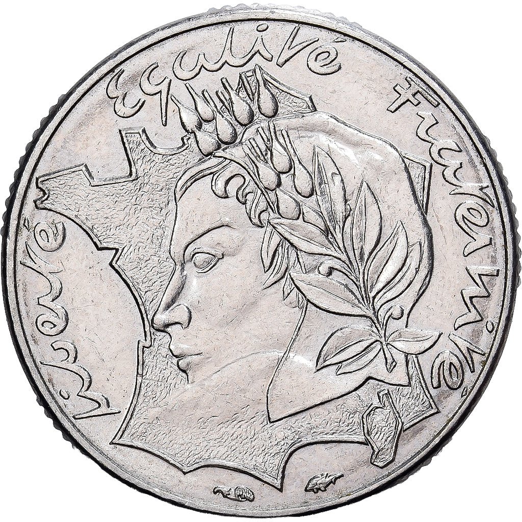 Frankrijk, Jimenez, 10 Francs, 1986, Paris, ZF, Nickel, KM:959