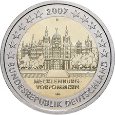 Deutschland, 2 Euro, MECKLENBURG- / VORPOMMERN, 2007, Munich, UNZ+, Bi-Metallic