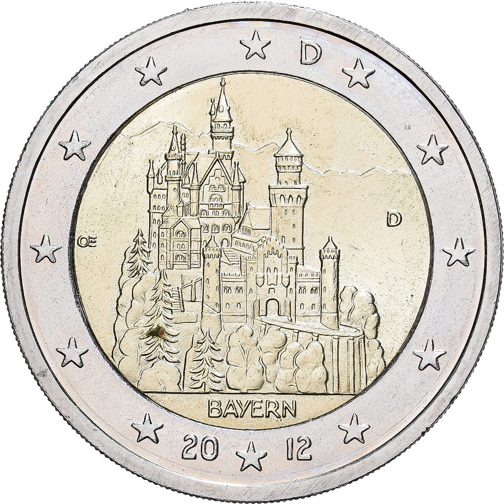 Federale Duitse Republiek, 2 Euro, BAYERN, 2012, Munich, PR+, Bi-Metallic