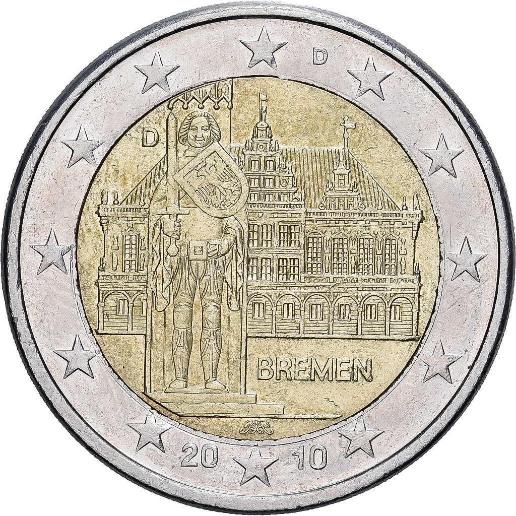 Federale Duitse Republiek, 2 Euro, 2010, Munich, Bi-Metallic, UNC-, KM:285