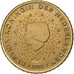 Netherlands, Beatrix, 50 Euro Cent, 2000, Utrecht, AU(50-53), Brass, KM:239
