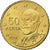 Grécia, 50 Euro Cent, 2002, Athens, AU(55-58), Latão, KM:186