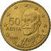 Grécia, 50 Euro Cent, 2003, Athens, AU(55-58), Latão, KM:186