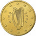 REPUBLIKA IRLANDII, 50 Euro Cent, 2002, Sandyford, AU(55-58), Mosiądz, KM:37