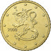 Finland, 50 Euro Cent, 2000, Vantaa, PR, Tin, KM:103