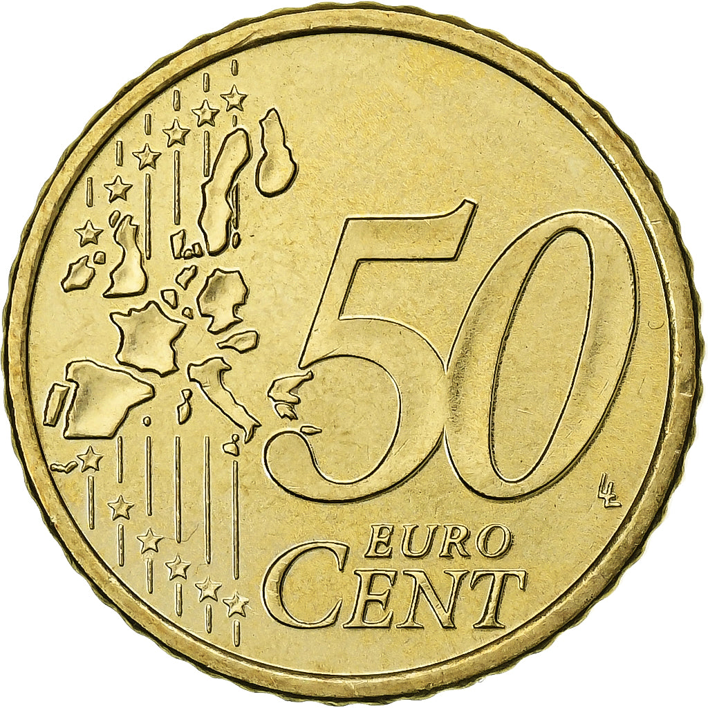Finlandia, 50 Euro Cent, 2000, Vantaa, AU(55-58), Mosiądz, KM:103