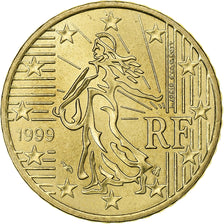 France, 50 Euro Cent, 1999, Paris, MS(63), Brass, KM:1287