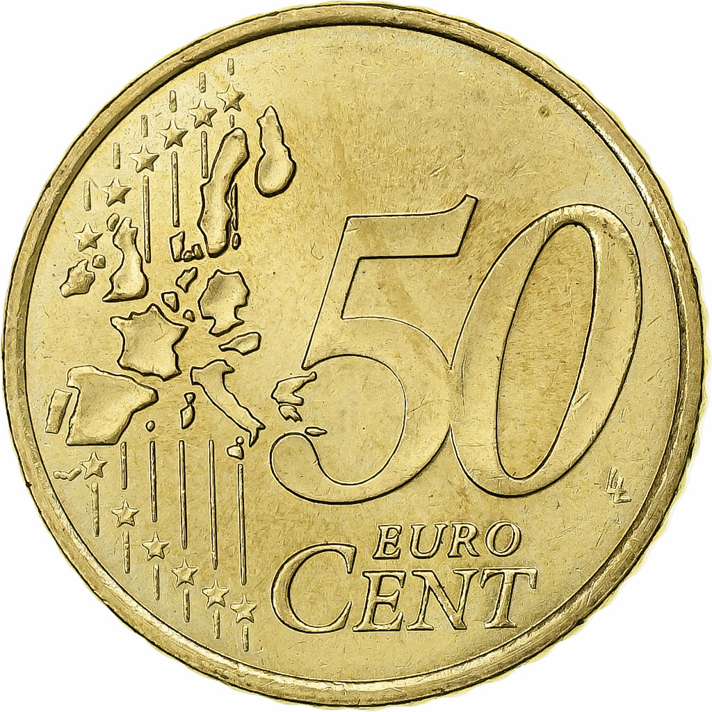 France, 50 Euro Cent, 1999, Paris, MS(63), Brass, KM:1287
