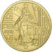 France, 50 Euro Cent, 2000, Paris, MS(64), Brass, KM:1287
