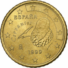 Hiszpania, Juan Carlos I, 50 Euro Cent, 1999, Madrid, AU(55-58), Mosiądz