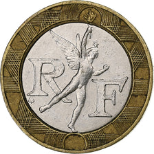 France, Génie, 10 Francs, 1989, VF(30-35), Bi-Metallic, KM:964.1, Gadoury:827
