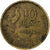 Francia, Guiraud, 10 Francs, 1954, Beaumont - Le Roger, BC+, Aluminio - bronce