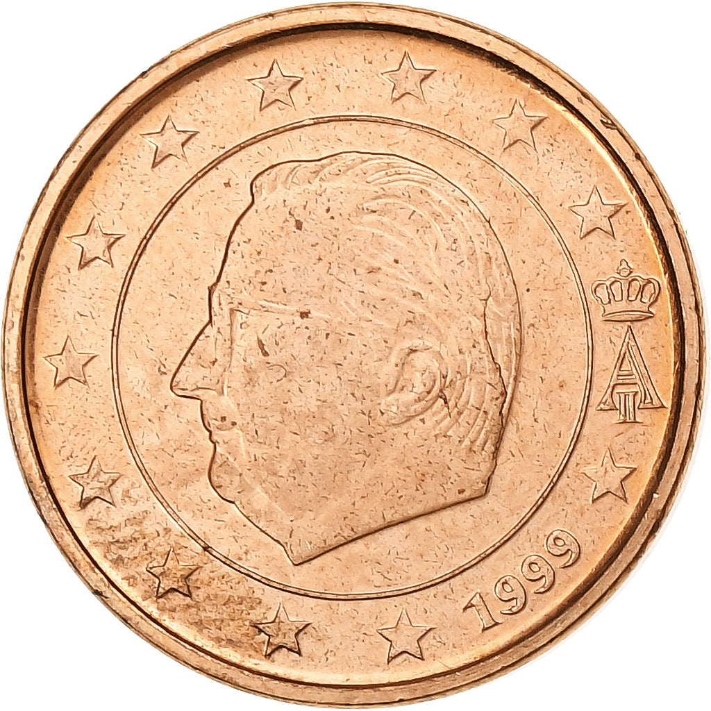 België, Albert II, Euro Cent, 1999, Brussels, Copper Plated Steel, PR, KM:224