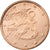 Finland, Euro Cent, 2000, Vantaa, AU(55-58), Copper Plated Steel, KM:98