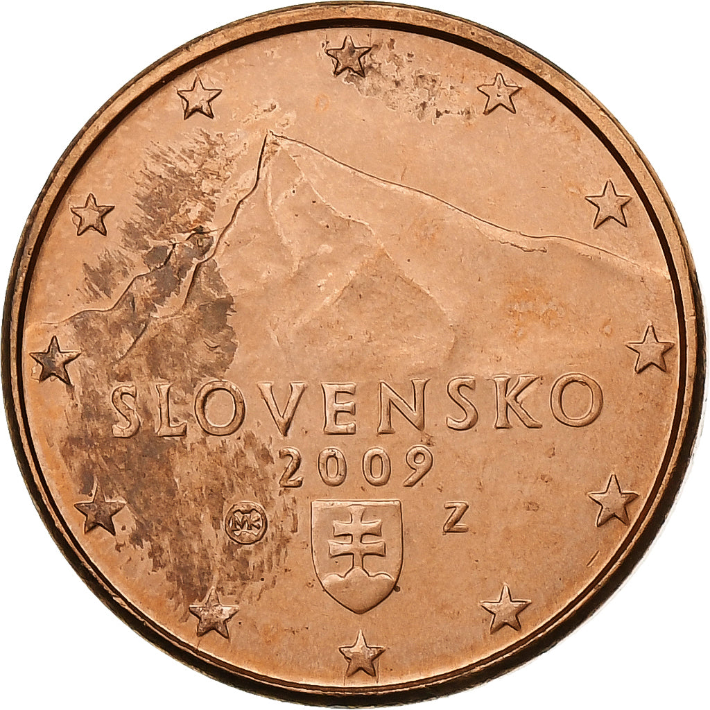Slovacchia, Euro Cent, 2009, Kremnica, SPL-, Acciaio placcato rame, KM:95
