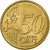 Eslovaquia, 50 Euro Cent, Bratislava Castle, 2009, golden, EBC, Nordic gold